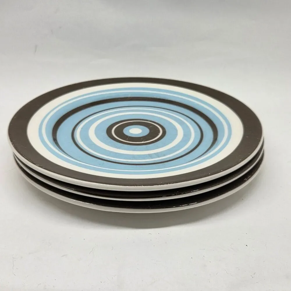 Jonathan Adler Happy Home Set Of 3 Circles And Stripes 8 1/4